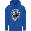 Shovelhead Motorcycle Engine Biker Mens 80% Cotton Hoodie Royal Blue