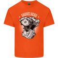 Shovelhead Motorcycle Engine Biker Mens Cotton T-Shirt Tee Top Orange