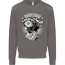 Shovelhead Motorcycle Engine Biker Mens Sweatshirt Jumper Charcoal