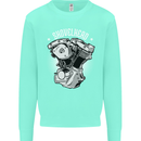 Shovelhead Motorcycle Engine Biker Mens Sweatshirt Jumper Peppermint