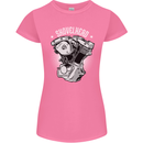 Shovelhead Motorcycle Engine Biker Womens Petite Cut T-Shirt Azalea