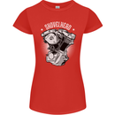 Shovelhead Motorcycle Engine Biker Womens Petite Cut T-Shirt Red