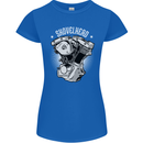 Shovelhead Motorcycle Engine Biker Womens Petite Cut T-Shirt Royal Blue