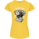 Shovelhead Motorcycle Engine Biker Womens Petite Cut T-Shirt Yellow