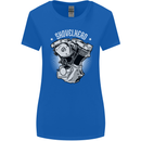 Shovelhead Motorcycle Engine Biker Womens Wider Cut T-Shirt Royal Blue