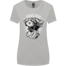 Shovelhead Motorcycle Engine Biker Womens Wider Cut T-Shirt Sports Grey