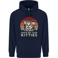Show Me Your Kitties Funny Cat Kitten Childrens Kids Hoodie Navy Blue