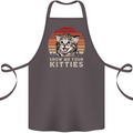 Show Me Your Kitties Funny Cat Kitten Cotton Apron 100% Organic Dark Grey