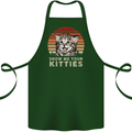 Show Me Your Kitties Funny Cat Kitten Cotton Apron 100% Organic Forest Green