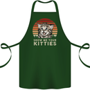 Show Me Your Kitties Funny Cat Kitten Cotton Apron 100% Organic Forest Green