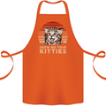 Show Me Your Kitties Funny Cat Kitten Cotton Apron 100% Organic Orange