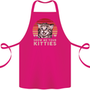 Show Me Your Kitties Funny Cat Kitten Cotton Apron 100% Organic Pink