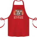 Show Me Your Kitties Funny Cat Kitten Cotton Apron 100% Organic Red