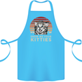 Show Me Your Kitties Funny Cat Kitten Cotton Apron 100% Organic Turquoise