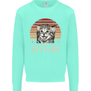 Show Me Your Kitties Funny Cat Kitten Kids Sweatshirt Jumper Peppermint