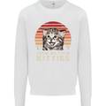 Show Me Your Kitties Funny Cat Kitten Kids Sweatshirt Jumper White