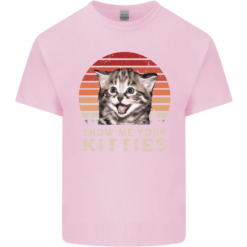 Show Me Your Kitties Funny Cat Kitten Kids T-Shirt Childrens Light Pink