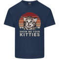 Show Me Your Kitties Funny Cat Kitten Kids T-Shirt Childrens Navy Blue