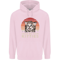 Show Me Your Kitties Funny Cat Kitten Mens 80% Cotton Hoodie Light Pink
