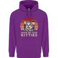 Show Me Your Kitties Funny Cat Kitten Mens 80% Cotton Hoodie Purple