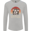 Show Me Your Kitties Funny Cat Kitten Mens Long Sleeve T-Shirt Sports Grey