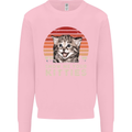 Show Me Your Kitties Funny Cat Kitten Mens Sweatshirt Jumper Light Pink