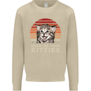 Show Me Your Kitties Funny Cat Kitten Mens Sweatshirt Jumper Sand