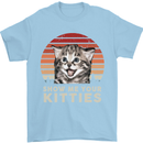 Show Me Your Kitties Funny Cat Kitten Mens T-Shirt Cotton Gildan Light Blue