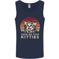 Show Me Your Kitties Funny Cat Kitten Mens Vest Tank Top Navy Blue