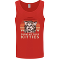 Show Me Your Kitties Funny Cat Kitten Mens Vest Tank Top Red