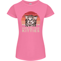 Show Me Your Kitties Funny Cat Kitten Womens Petite Cut T-Shirt Azalea