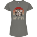 Show Me Your Kitties Funny Cat Kitten Womens Petite Cut T-Shirt Charcoal