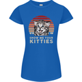 Show Me Your Kitties Funny Cat Kitten Womens Petite Cut T-Shirt Royal Blue