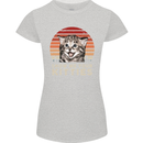 Show Me Your Kitties Funny Cat Kitten Womens Petite Cut T-Shirt Sports Grey