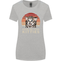 Show Me Your Kitties Funny Cat Kitten Womens Wider Cut T-Shirt Sports Grey