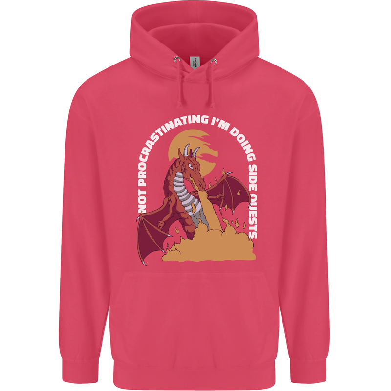 Side Quests Funny Role Playing Games RPG Childrens Kids Hoodie Heliconia