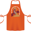 Side Quests Funny Role Playing Games RPG Cotton Apron 100% Organic Orange