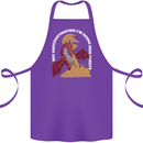 Side Quests Funny Role Playing Games RPG Cotton Apron 100% Organic Purple