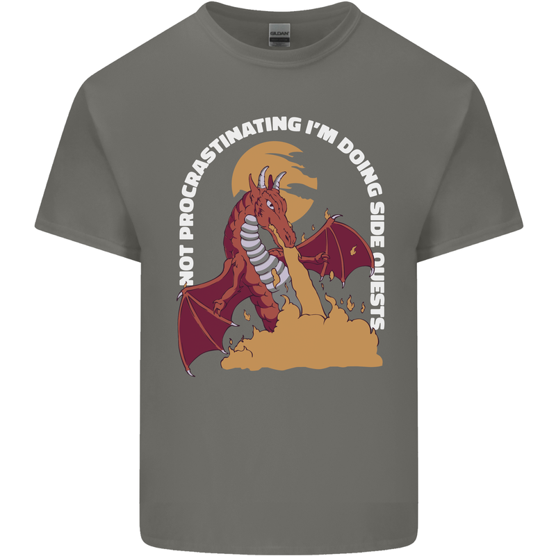 Side Quests Funny Role Playing Games RPG Kids T-Shirt Childrens Charcoal