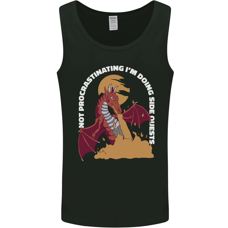 Side Quests Funny Role Playing Games RPG Mens Vest Tank Top Black