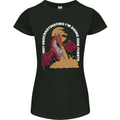 Side Quests Funny Role Playing Games RPG Womens Petite Cut T-Shirt Black
