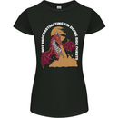 Side Quests Funny Role Playing Games RPG Womens Petite Cut T-Shirt Black