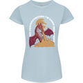 Side Quests Funny Role Playing Games RPG Womens Petite Cut T-Shirt Light Blue