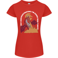 Side Quests Funny Role Playing Games RPG Womens Petite Cut T-Shirt Red