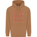 Signs of the Chinese Zodiac Shengxiao Mens 80% Cotton Hoodie Caramel Latte