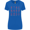 Signs of the Chinese Zodiac Shengxiao Womens Wider Cut T-Shirt Royal Blue