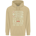 Single Dad Funny Fathers Day Offensive Rude Mens 80% Cotton Hoodie Sand