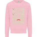 Single Dad Funny Fathers Day Offensive Rude Mens Sweatshirt Jumper Light Pink