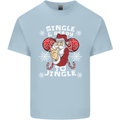 Single and Ready to Jingle Christmas Funny Mens Cotton T-Shirt Tee Top Light Blue