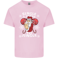 Single and Ready to Jingle Christmas Funny Mens Cotton T-Shirt Tee Top Light Pink